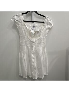 With Jean White Lace Dress XS